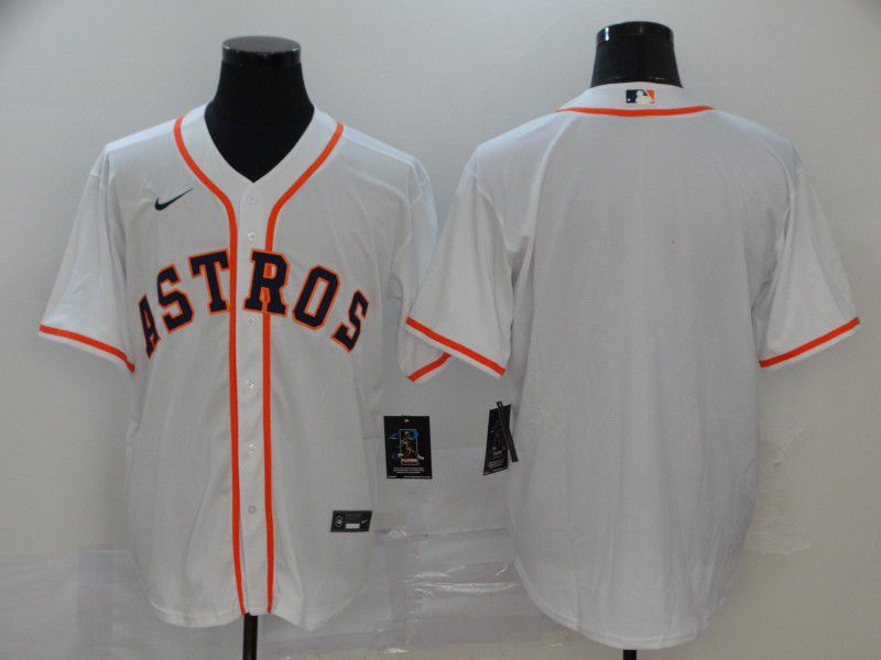 Men Houston Astros Blank White Nike Game MLB Jerseys->houston astros->MLB Jersey